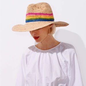 NWT Rainbow Panama Hat 🌈